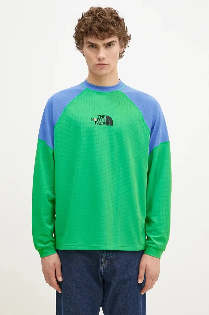 camicia a maniche lunghe TNF x Yinka Ilori colore verde NF0A89GMPO81