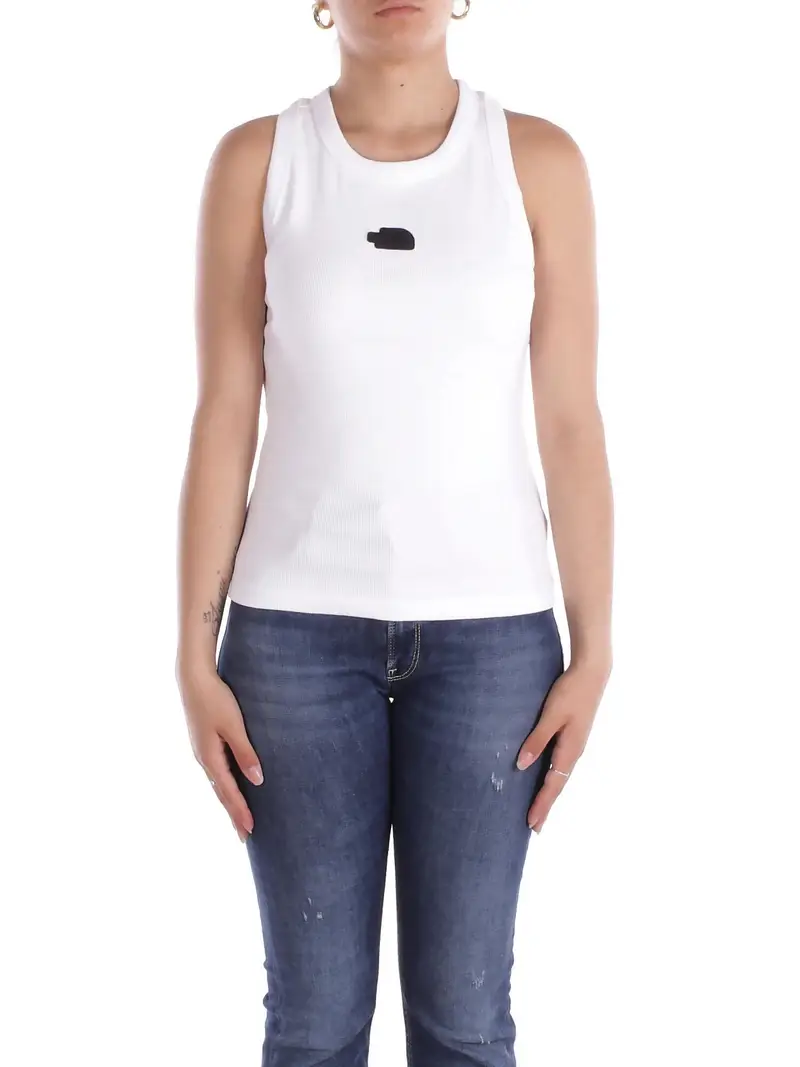 Canotta Donna THE NORTH FACE White Women's slim rib tank