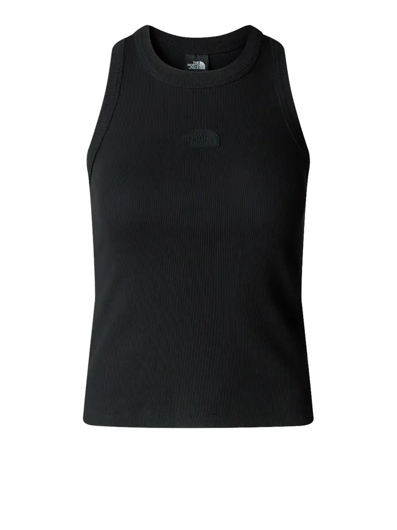 canotta the north face slim rib da donna - nero