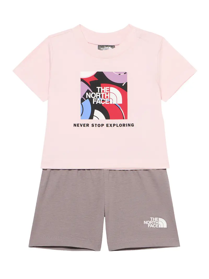 Completo per l allenamento BOX PLAY talpa / rosa antico / rosso / bianco