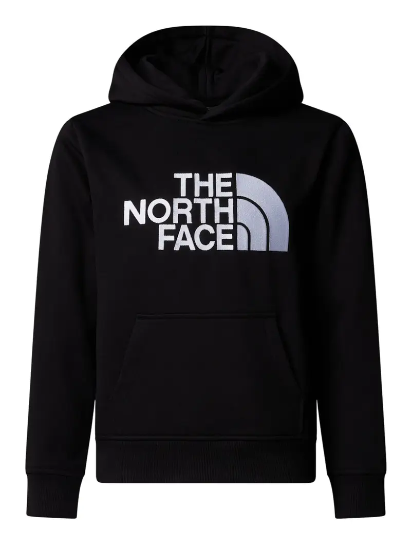 felpa cappuccio the north face da bambino - nero