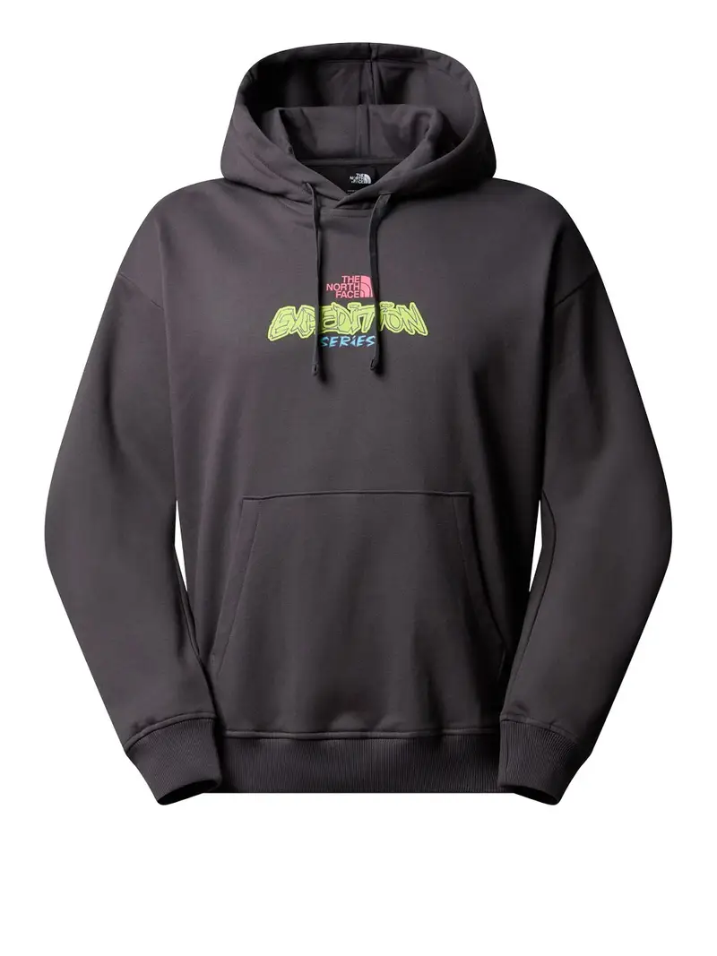 felpa cappuccio the north face da uomo - grigio