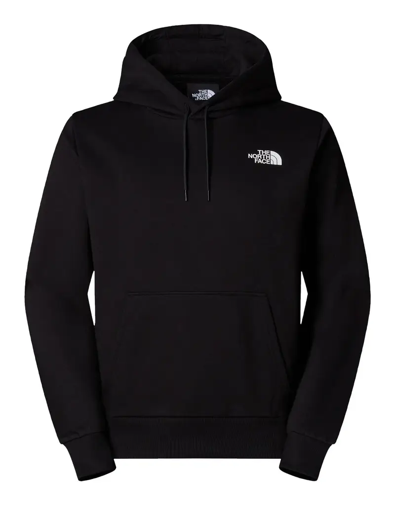 felpa cappuccio the north face da uomo - nero