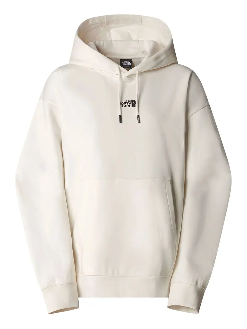 felpa cappuccio the north face oversize da donna - bianco