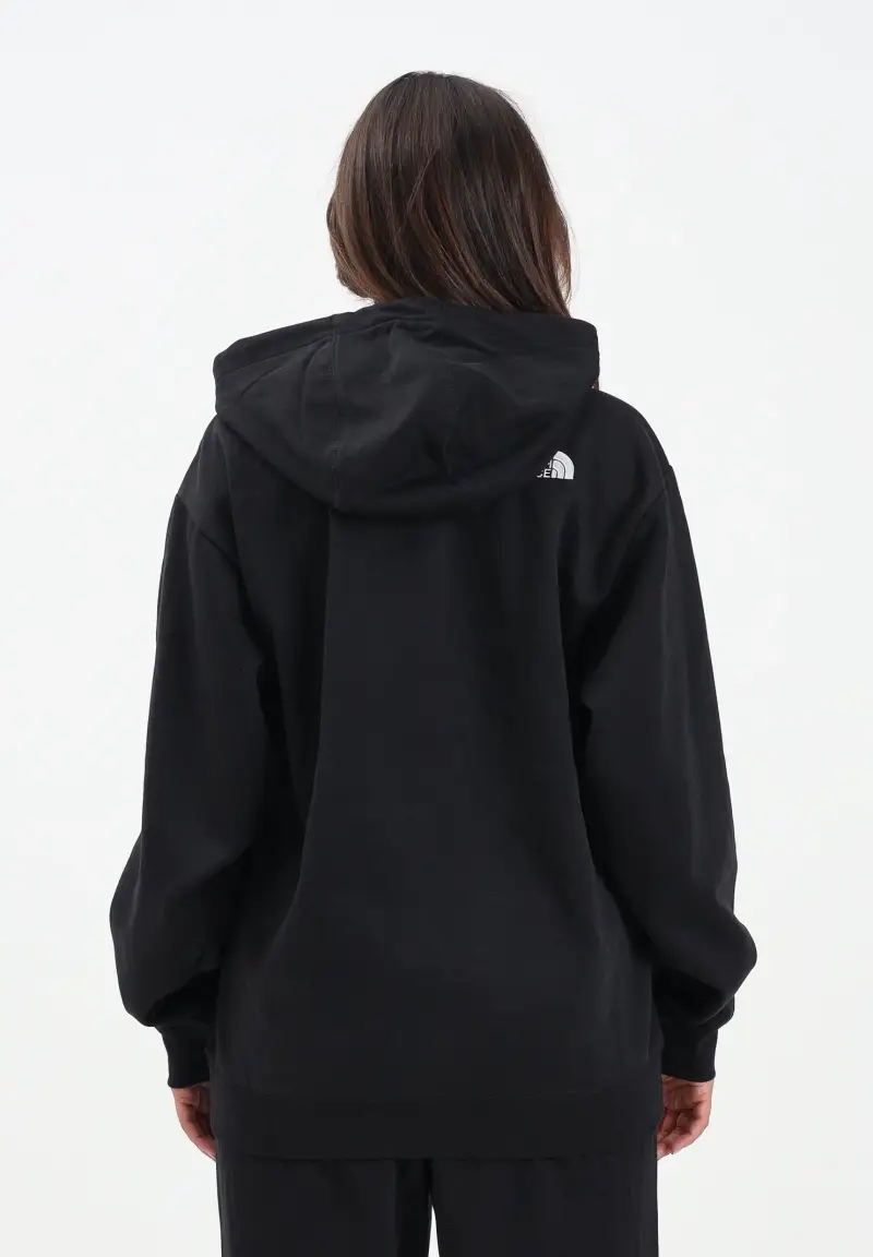 Felpa con cappuccio Essential nera da donna miniatura 3