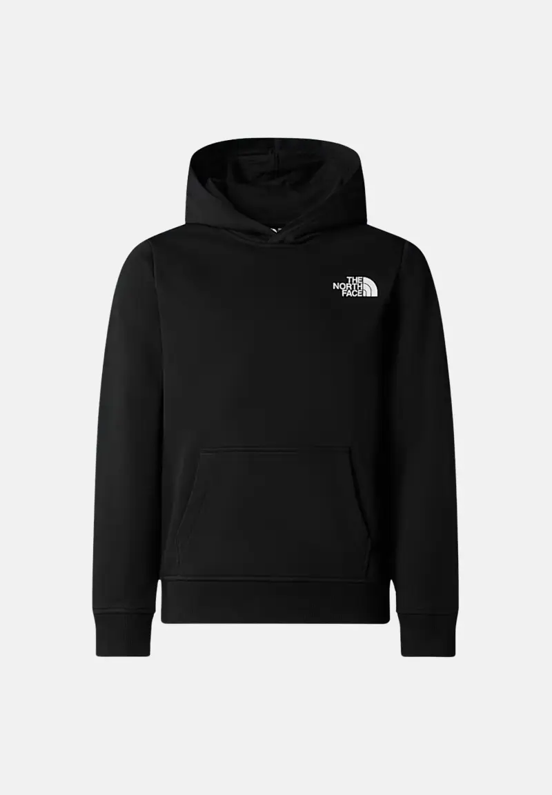 Felpa con cappuccio NSE Box nera per bambino e bambina