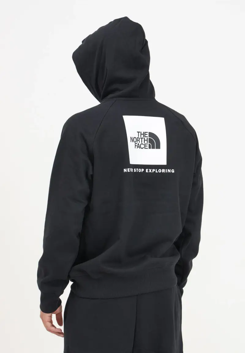 Felpa con cappuccio Redbox nera da uomo miniatura 2