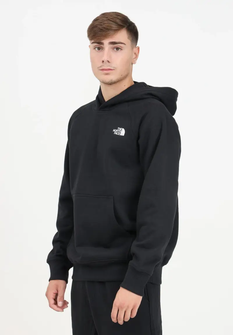 Felpa con cappuccio Redbox nera da uomo