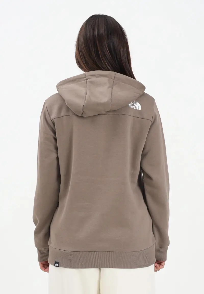 Felpa con cappuccio Simple Dome beige da donna miniatura 3