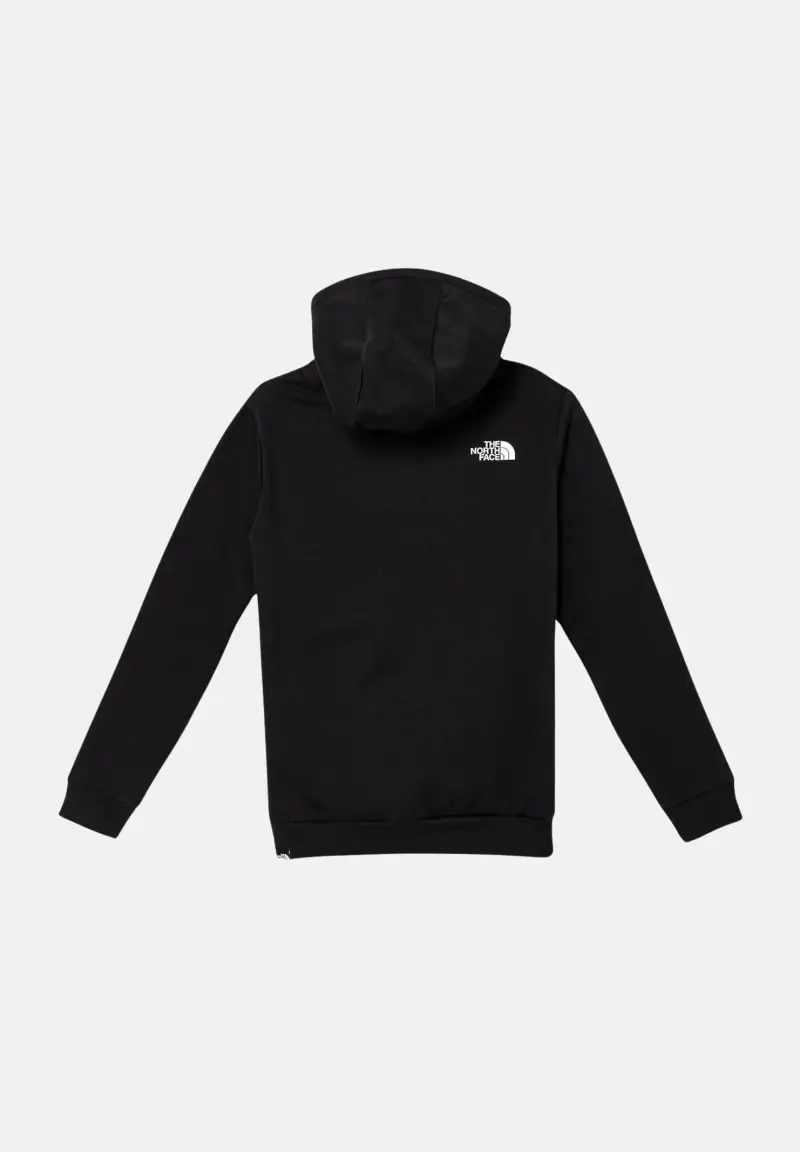 Felpa con cappuccio Simple Dome nera per bambino e bambina miniatura 2