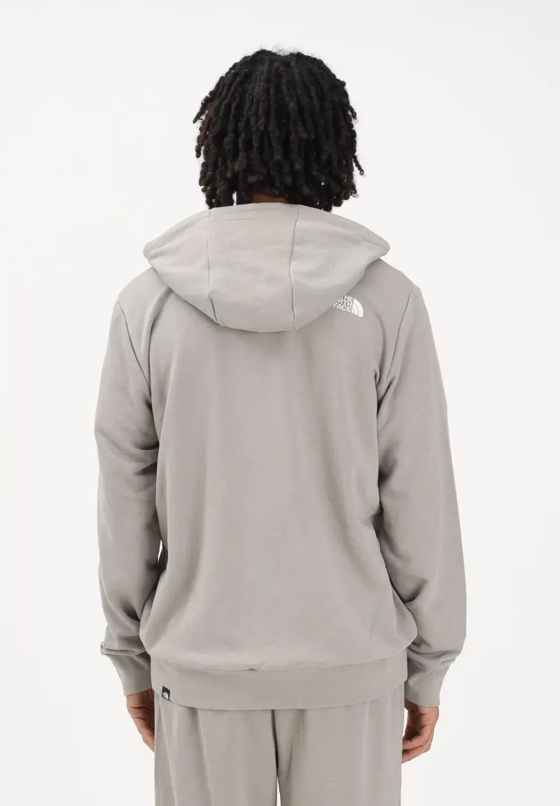 Felpa con zip Simple Dome Light Regular fango da uomo miniatura 3