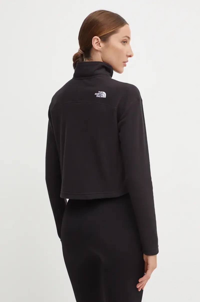 felpa da sport 100 Glacier Cropped 1/4 Zip colore nero NF0A855N4H01 miniatura 3