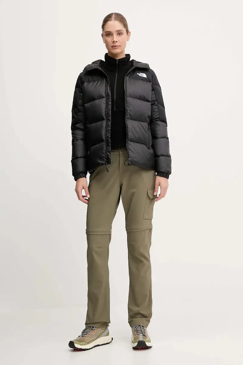 felpa da sport donna colore nero con applicazione NF0A8D2CJK31 miniatura 2