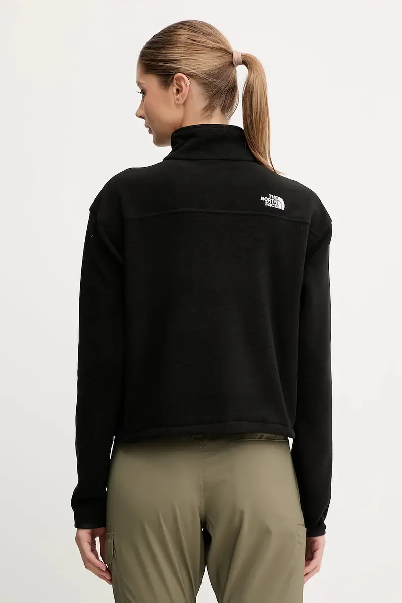 felpa da sport donna colore nero con applicazione NF0A8D2CJK31 miniatura 3