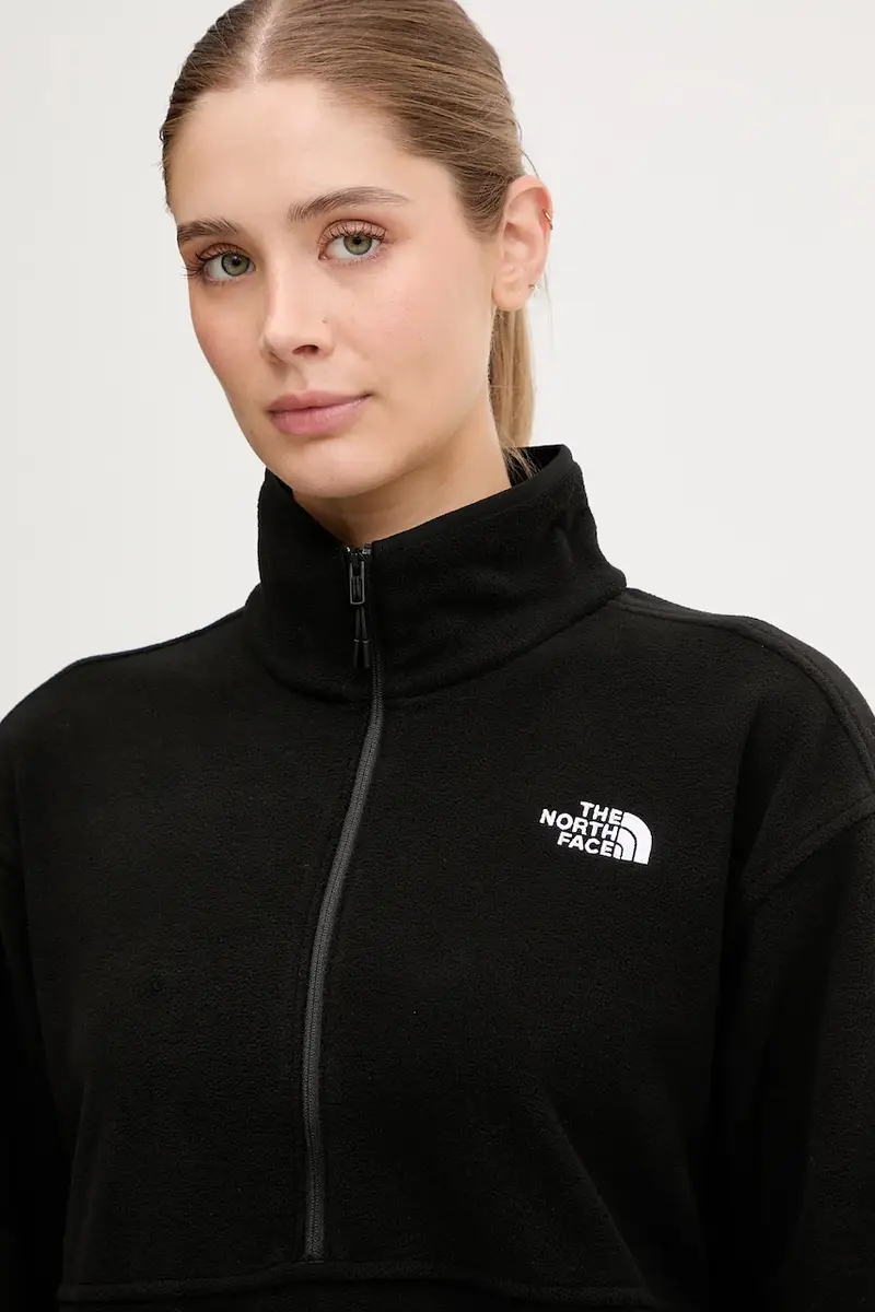 felpa da sport donna colore nero con applicazione NF0A8D2CJK31 miniatura 4