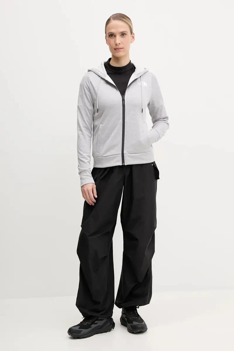 felpa da sport Reaxion colore grigio con cappuccio NF0A8CNRDYX1 miniatura 2