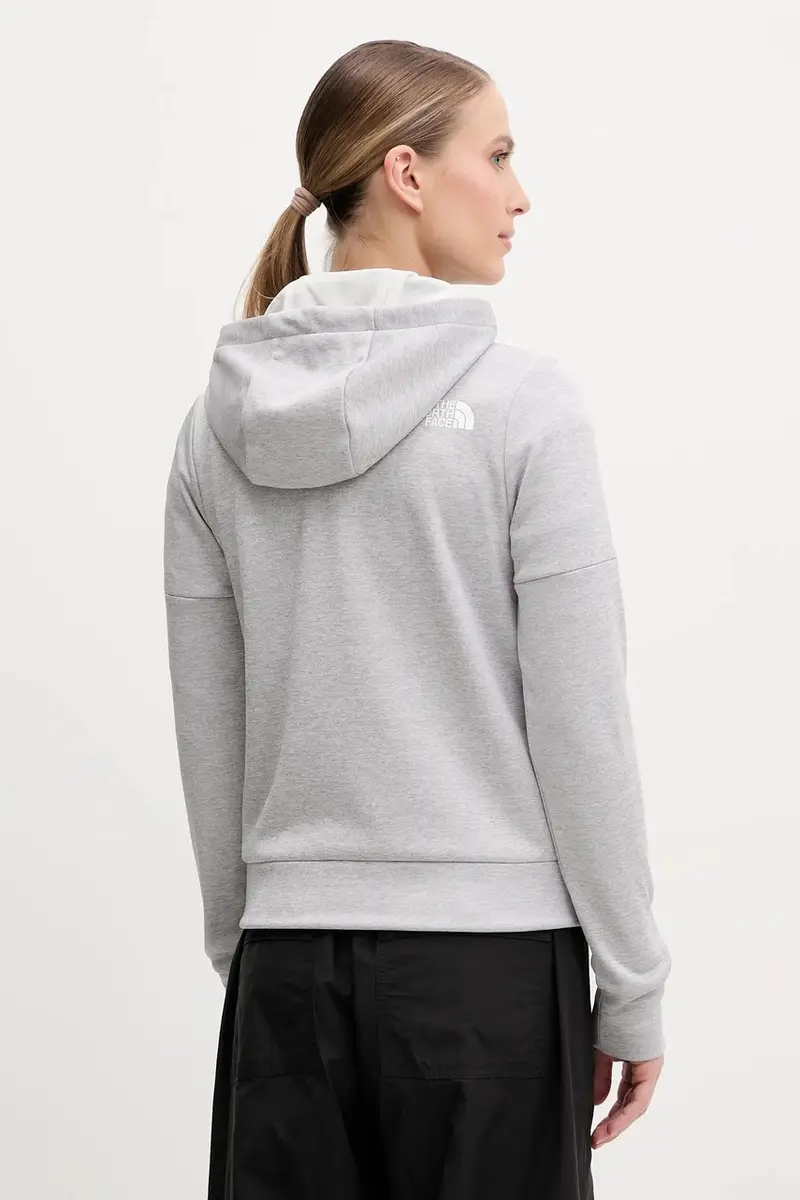 felpa da sport Reaxion colore grigio con cappuccio NF0A8CNRDYX1 miniatura 3