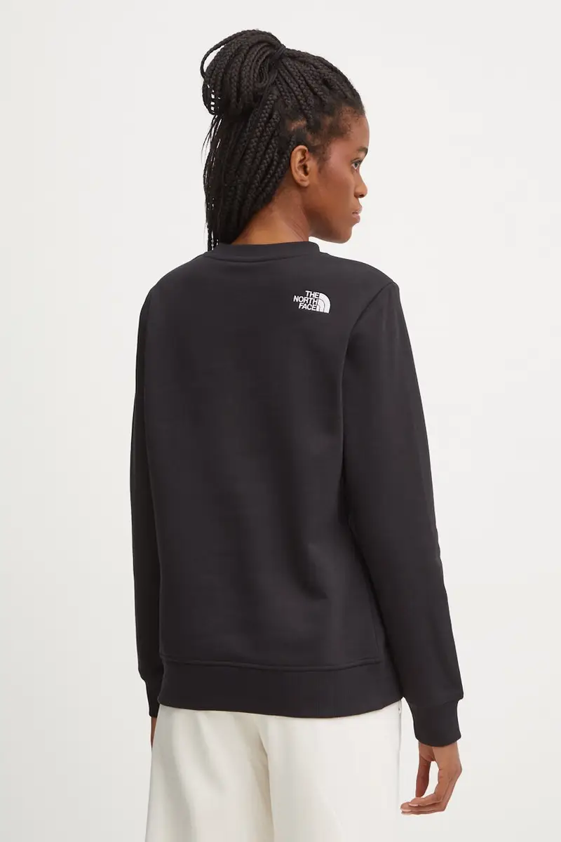 felpa Drew Peak Crew donna colore nero con applicazione NF0A89EFJK31 miniatura 3