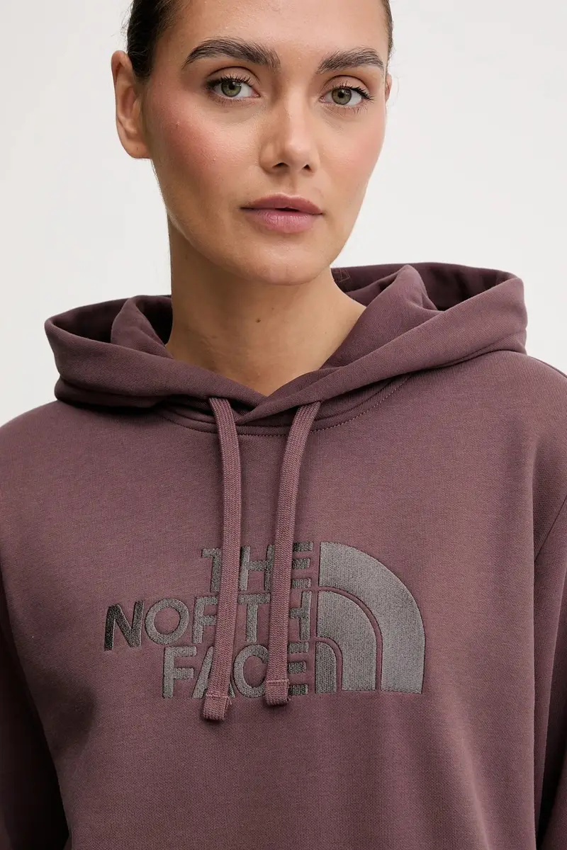 felpa Drew Peak donna colore granata con cappuccio con applicazione NF0A89EHDUK1 miniatura 4