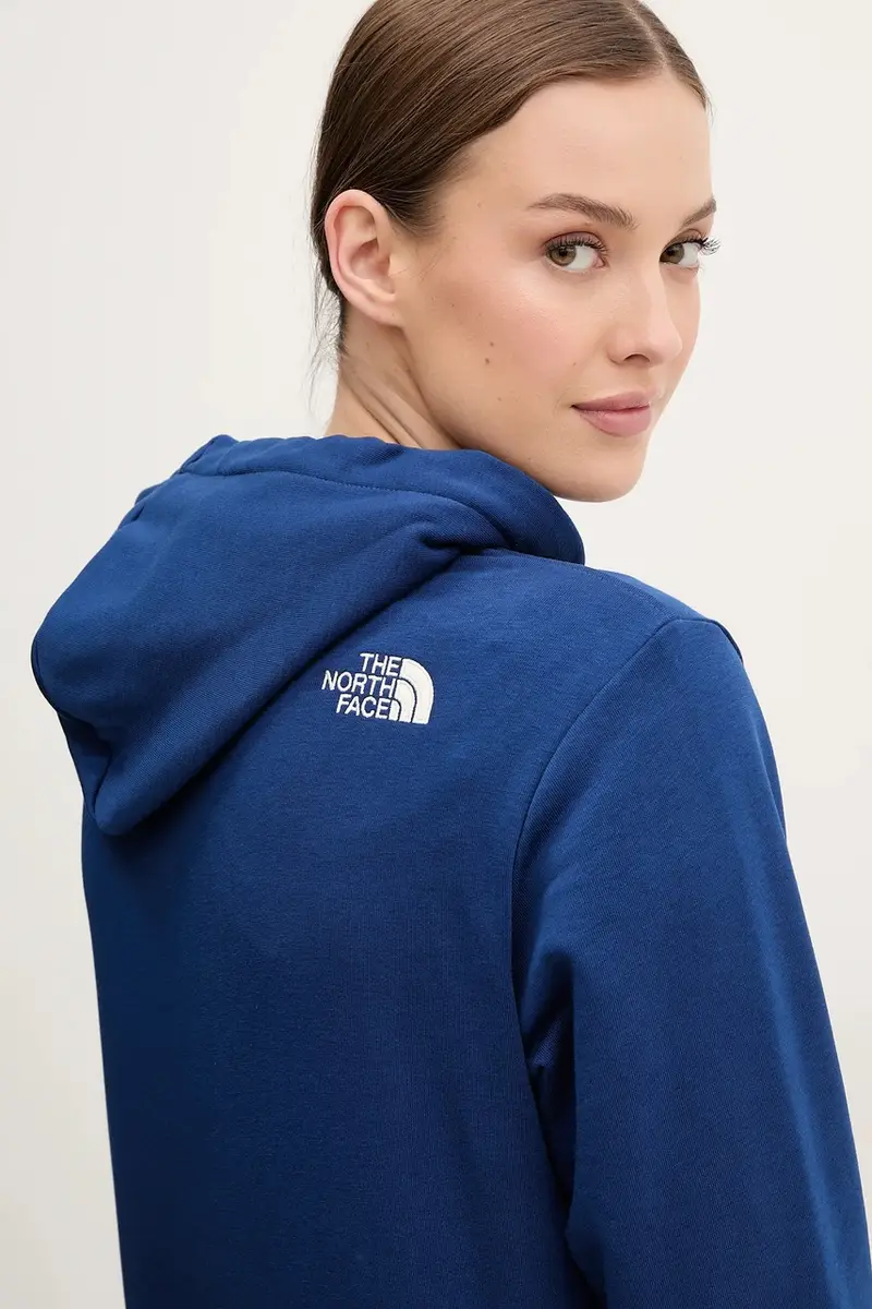 felpa Drew Peak Light donna colore blu navy con cappuccio con applicazione NF0A8C1DAQM1 miniatura 4