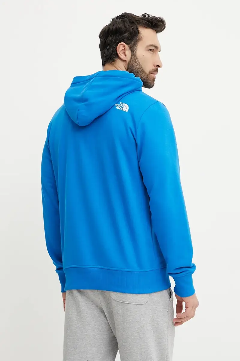 felpa Drew Peak Light uomo colore blu con cappuccio con applicazione NF0A8C1B73V1 miniatura 3