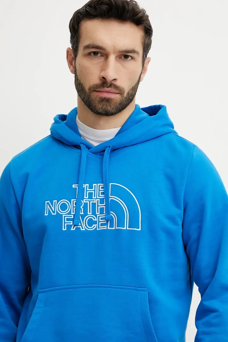 felpa Drew Peak Light uomo colore blu con cappuccio con applicazione NF0A8C1B73V1 miniatura 4