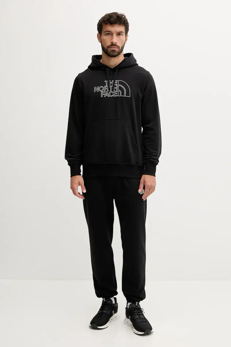 felpa Drew Peak Light uomo colore nero con cappuccio con applicazione NF0A8C1BWOO1 miniatura 2