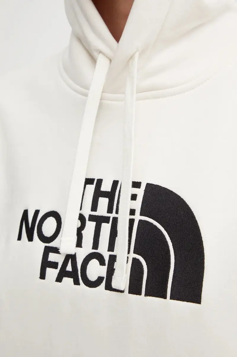 felpa Drew Peak Pullover Hoodie donna colore beige con cappuccio con applicazione NF0A89EHQLI1 miniatura 5