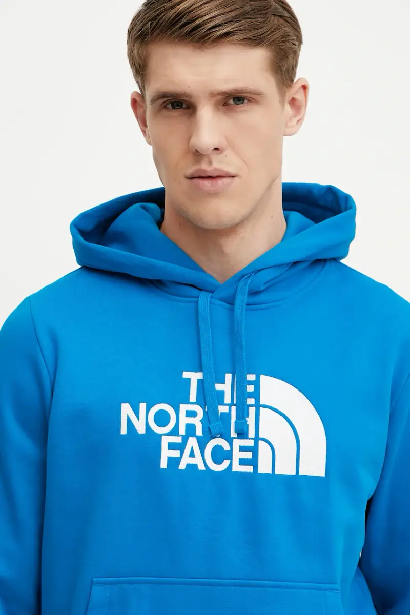 felpa Drew Peak uomo colore blu con cappuccio con applicazione NF0A89EM73V1 miniatura 4