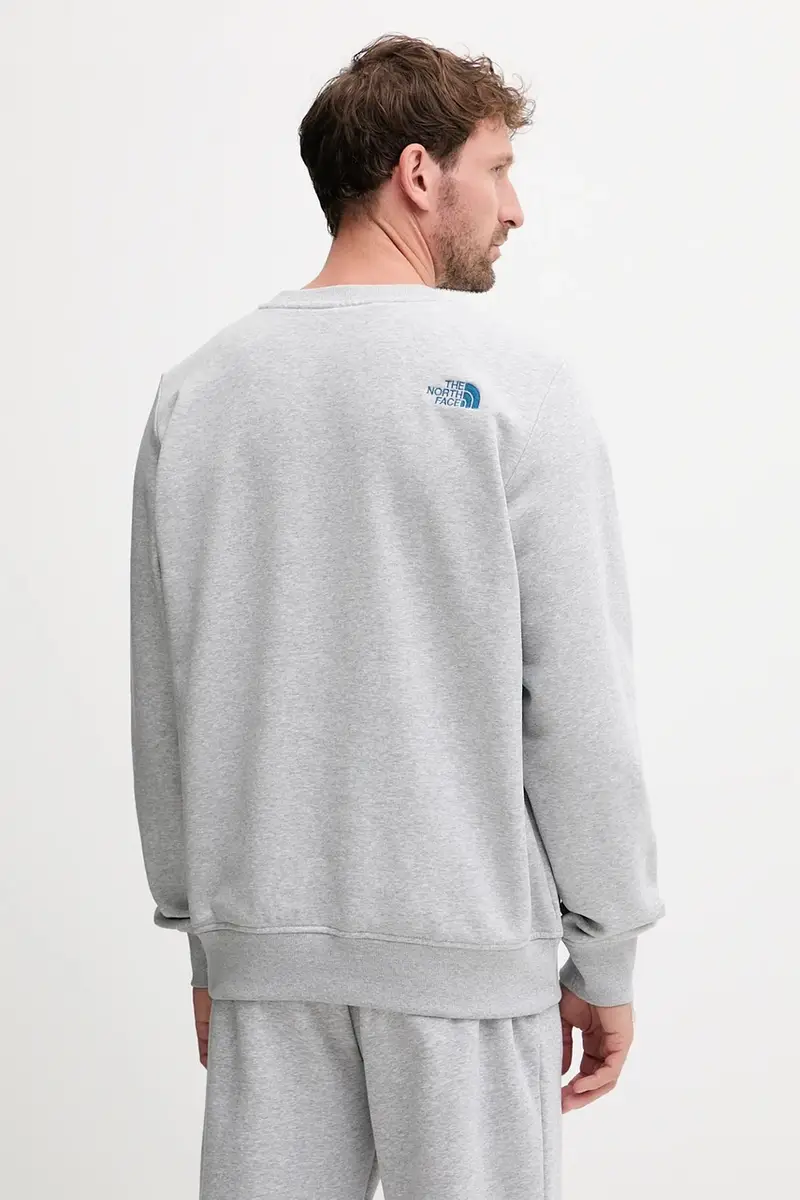 felpa Drew Peak uomo colore grigio con applicazione NF0A89EKFAO1 miniatura 3