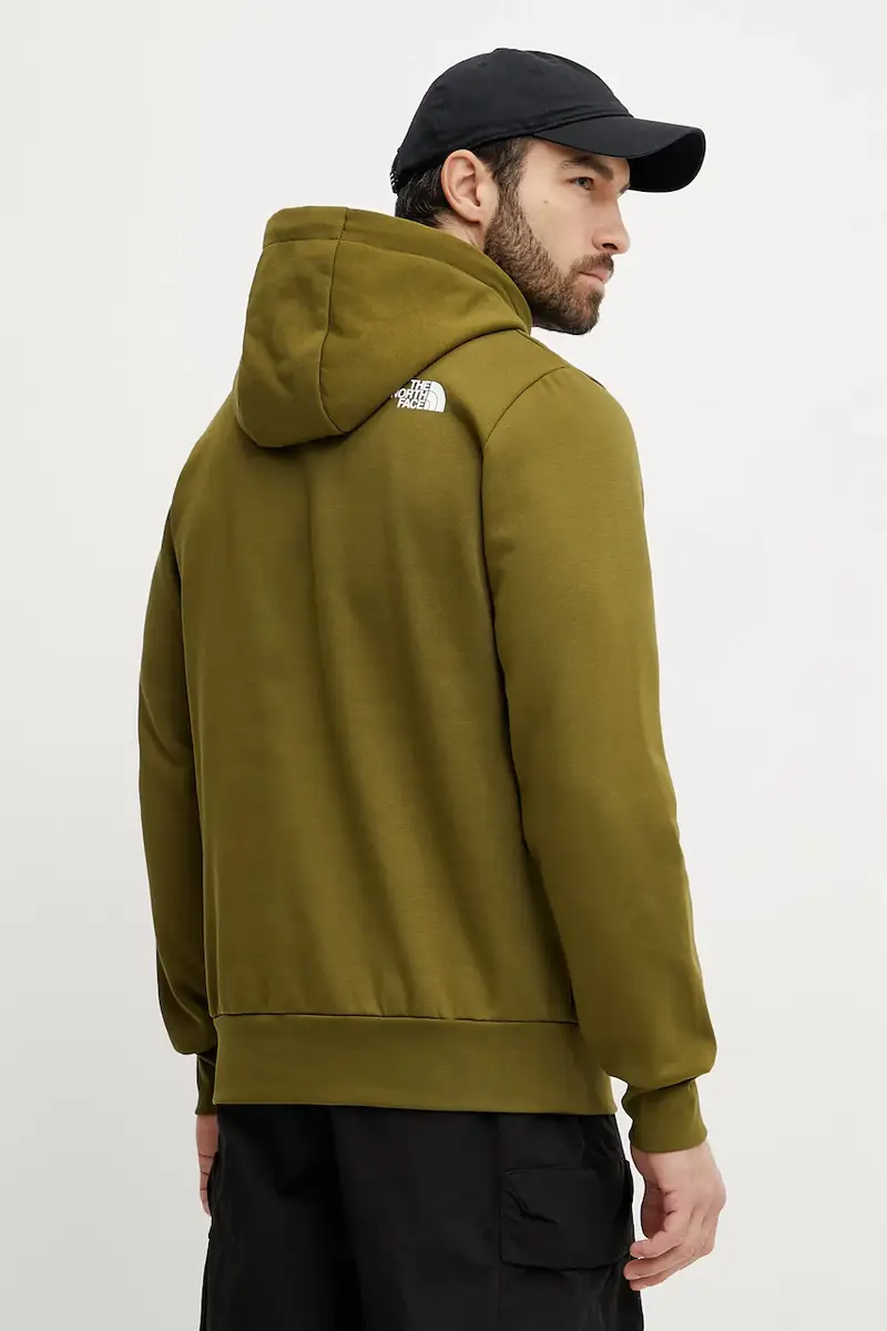 felpa Easy uomo colore verde con cappuccio NF0A89FFPIB1 miniatura 3