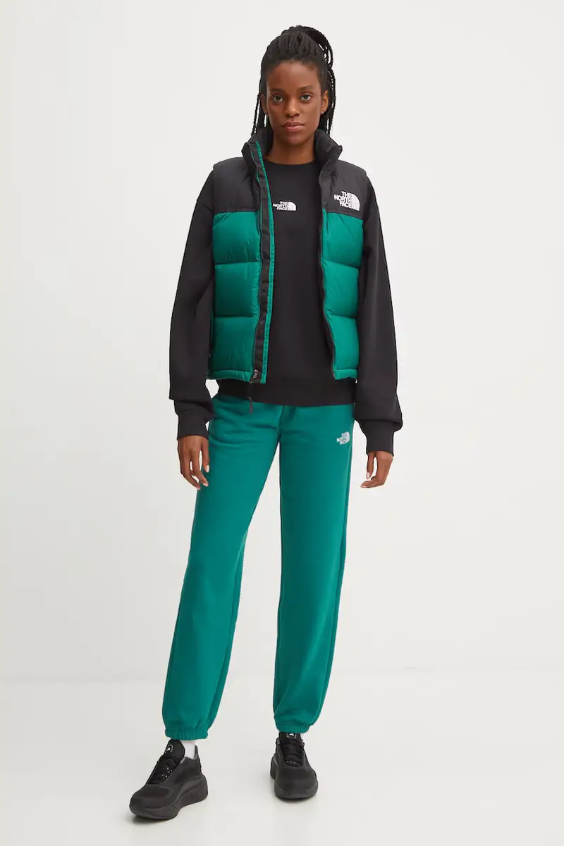 felpa Essential Crew donna colore nero con applicazione NF0A89EPJK31 miniatura 3