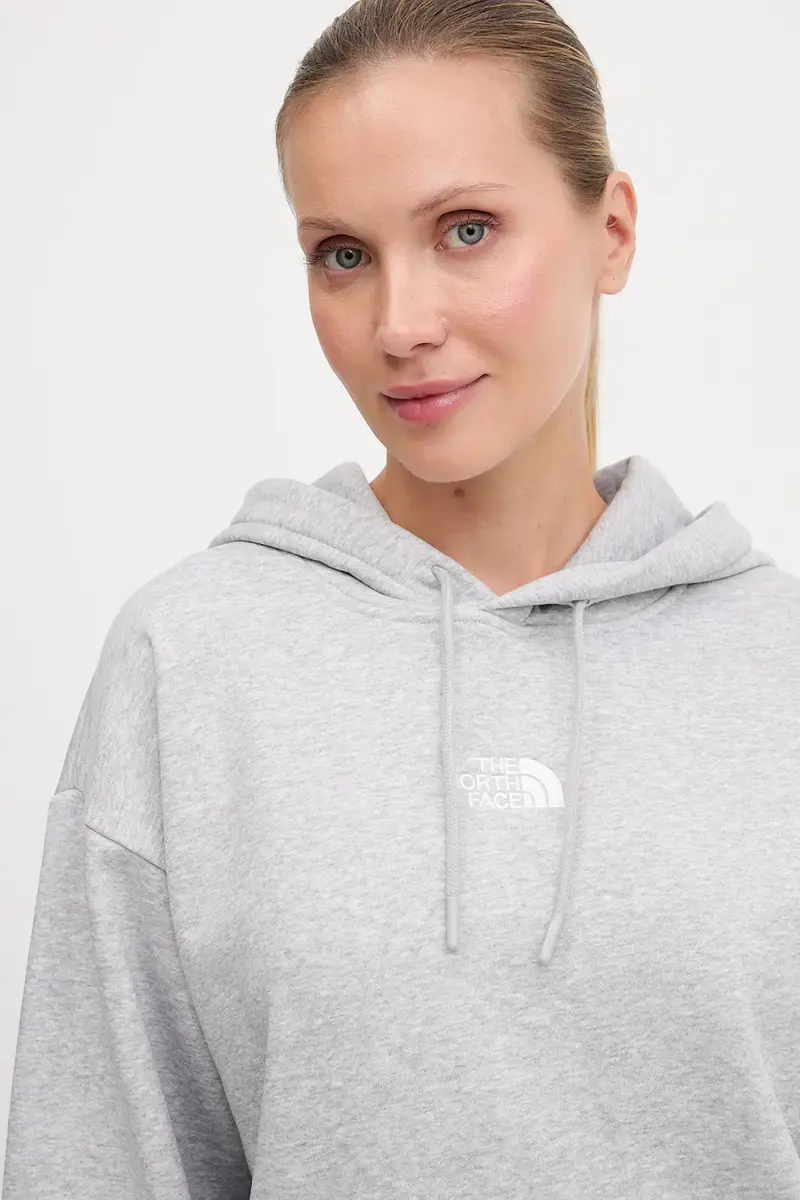 felpa Essential donna colore grigio con cappuccio NF0A89ENDYX1 miniatura 3