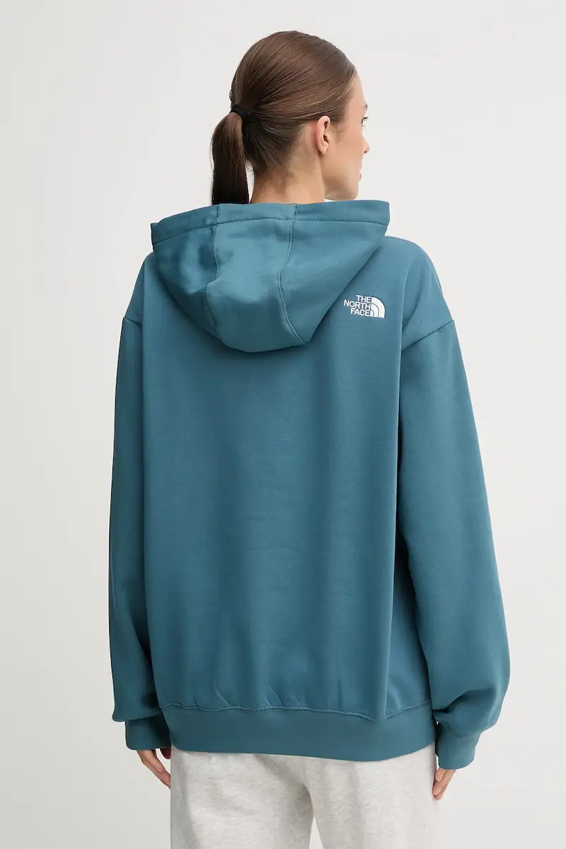 felpa Essential donna colore verde con cappuccio NF0A89ENBQ51 Turchese miniatura 3