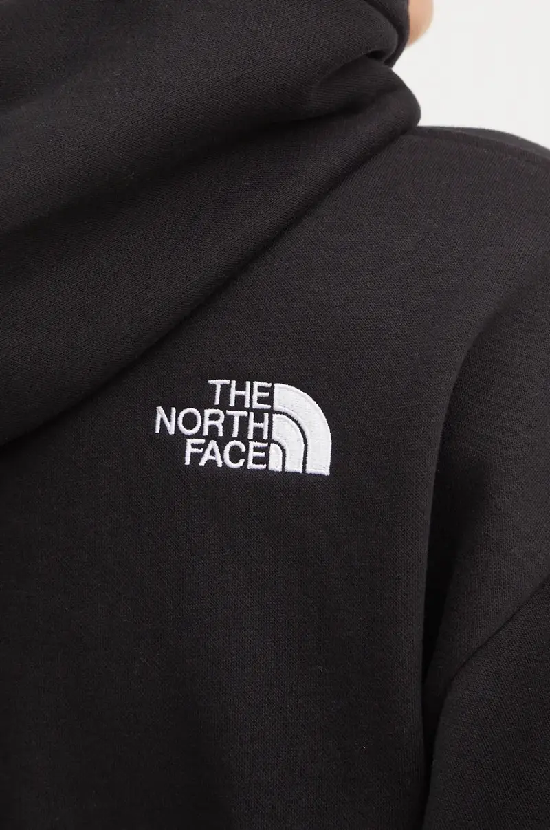 felpa Essential Hoodie donna colore nero con cappuccio con applicazione NF0A89ENJK31 miniatura 5