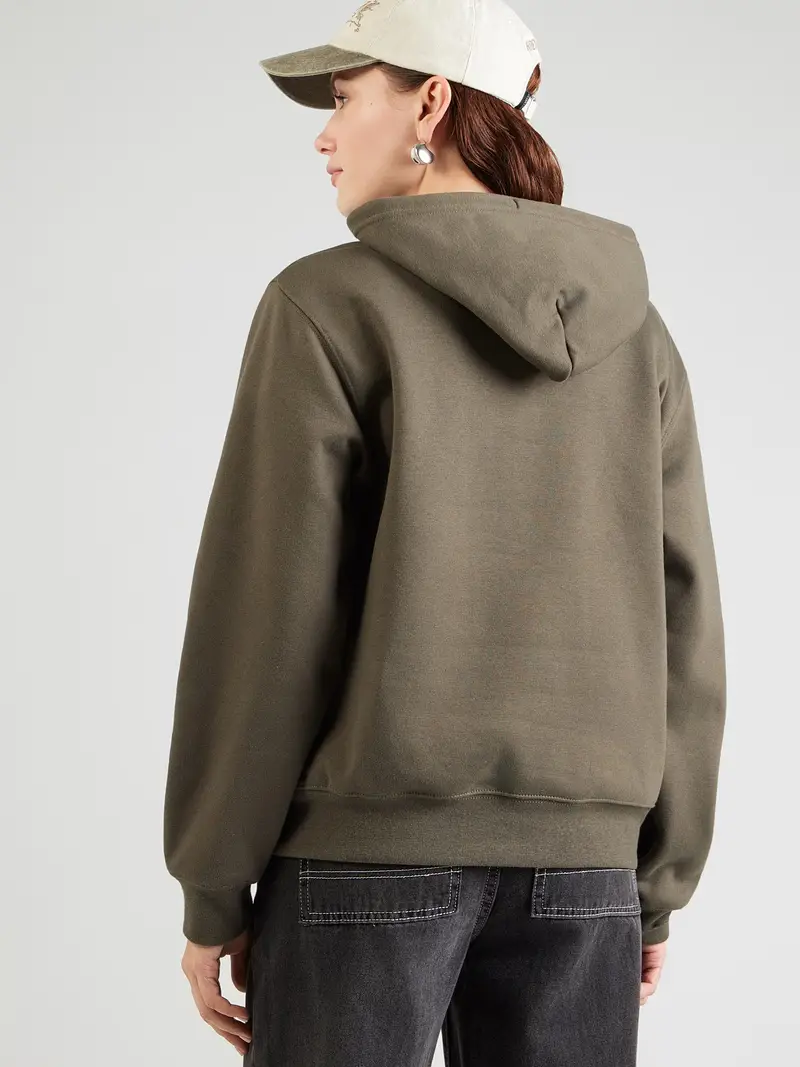 Felpa ESSENTIAL SIMPLE DOME oliva / bianco miniatura 3