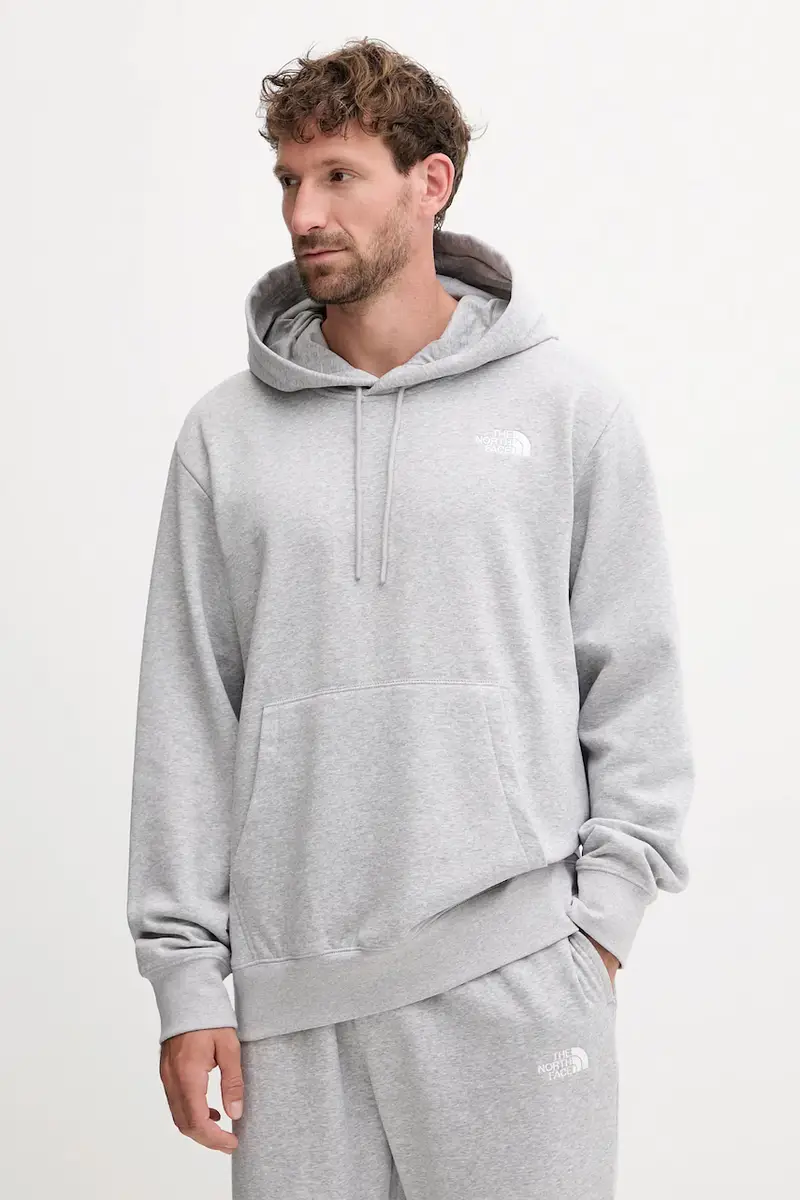 felpa Essential uomo colore grigio con cappuccio NF0A89ESDYX1