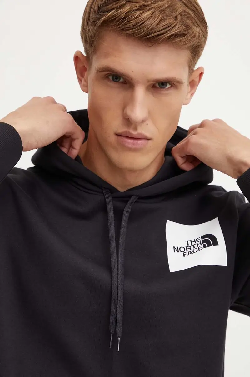 felpa Fine Hoodie uomo colore nero con cappuccio NF0A89EUJK31 miniatura 4