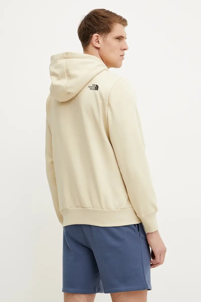 felpa Fine uomo colore beige con cappuccio NF0A89EU3X41 miniatura 3