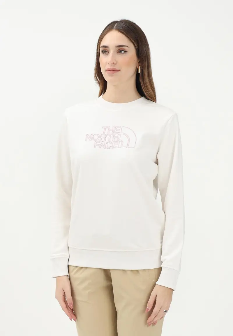 THE NORTH FACE Felpa girocollo Drew Peak Light panna da donna