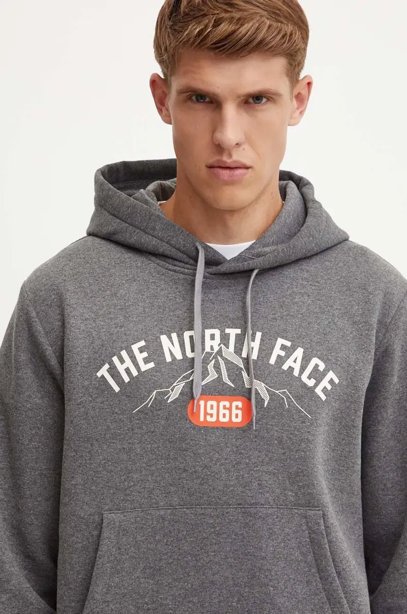 felpa Hoodie Varsity Graphic uomo colore grigio con cappuccio NF0A89DJDYY1 miniatura 4