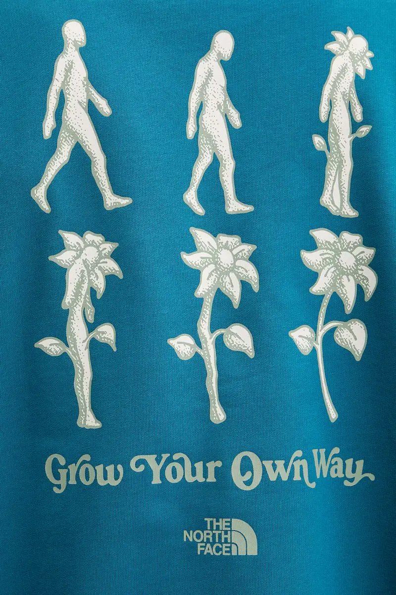 felpa in cotone Connect Relaxed uomo colore turchese NF0A8E3ZBSI1 miniatura 5