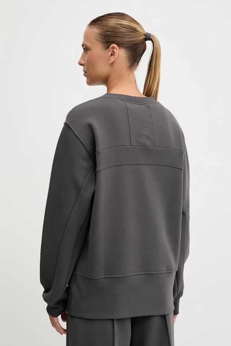 felpa in cotone Dome Relaxed donna colore grigio NF0A8EU4RHI1 miniatura 3