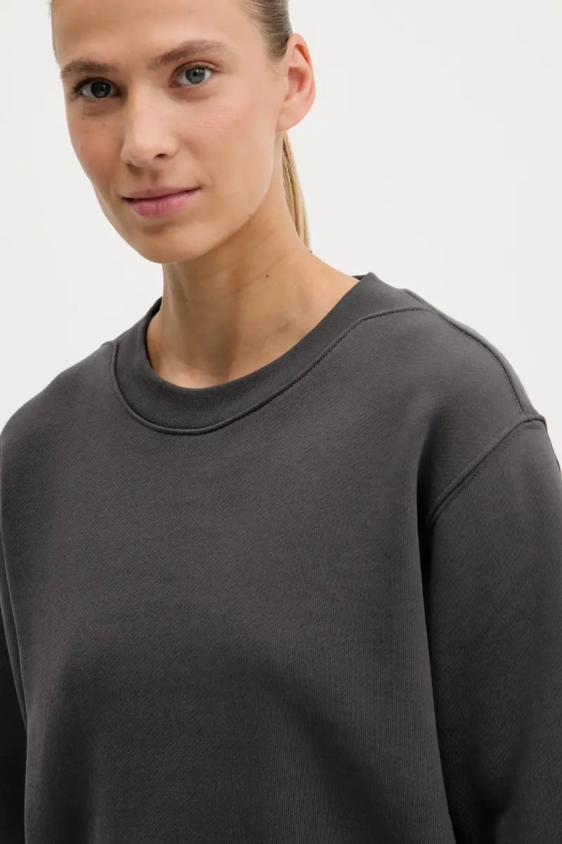 felpa in cotone Dome Relaxed donna colore grigio NF0A8EU4RHI1 miniatura 4