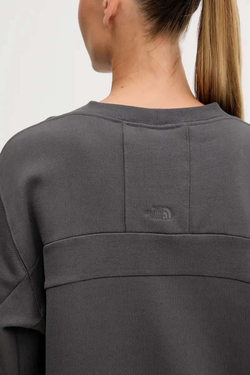 felpa in cotone Dome Relaxed donna colore grigio NF0A8EU4RHI1 miniatura 5