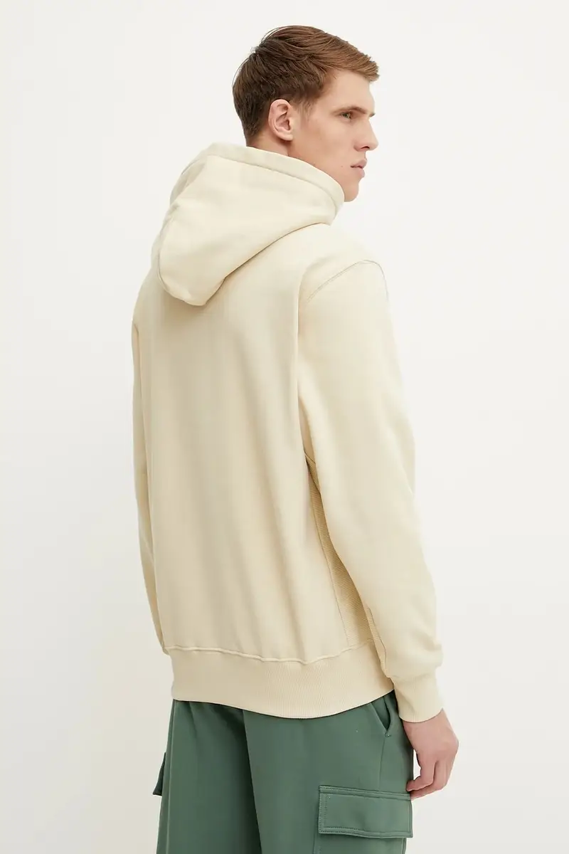 felpa in cotone Dome Relaxed uomo colore beige con cappuccio NF0A8C433X41 miniatura 3