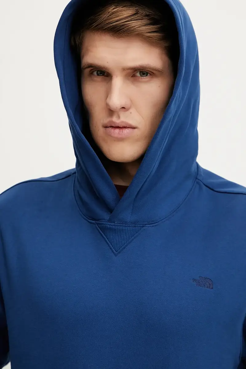 felpa in cotone Dome Relaxed uomo colore blu navy con cappuccio NF0A8C43D1R1 miniatura 4