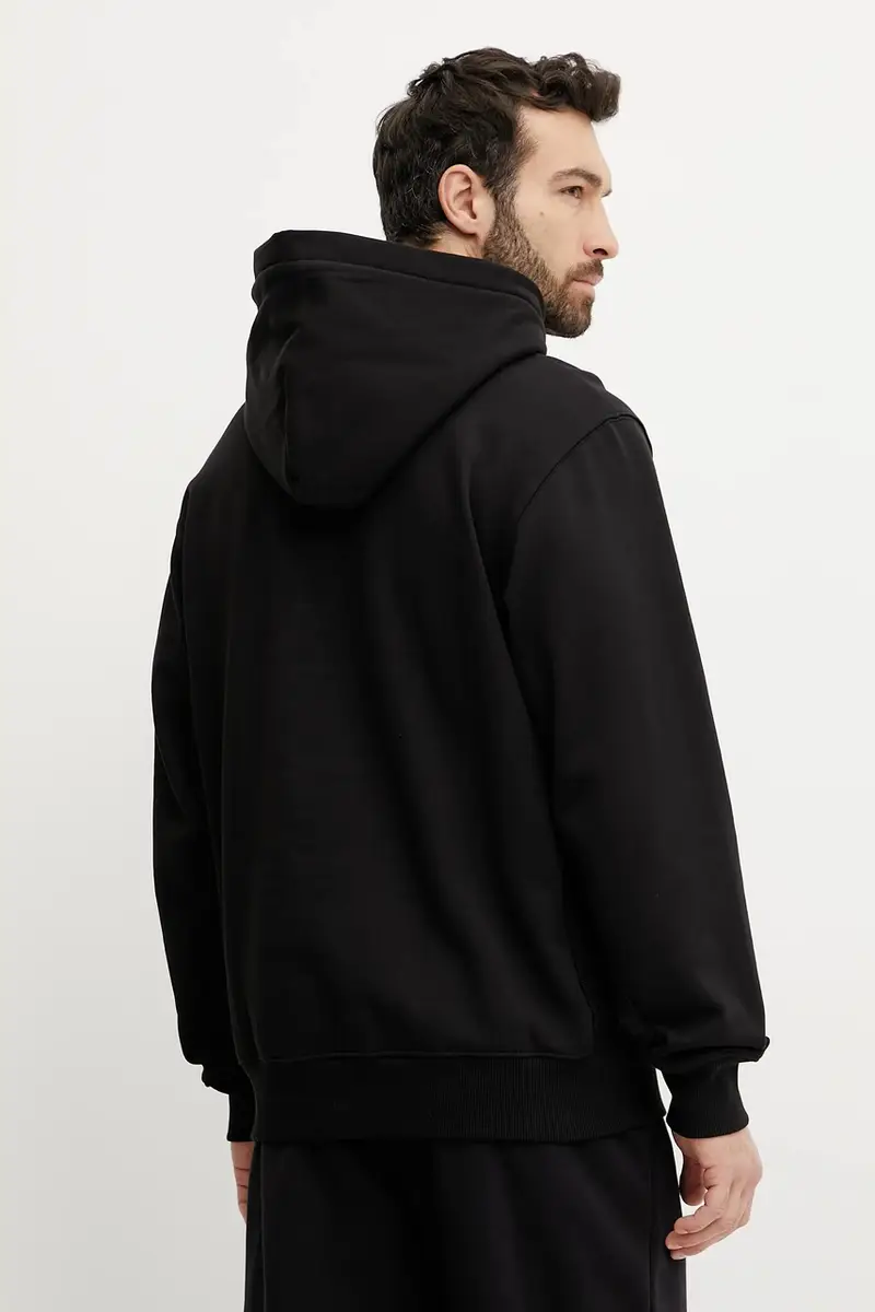 felpa in cotone Dome Relaxed uomo colore nero con cappuccio NF0A8C43JK31 miniatura 3