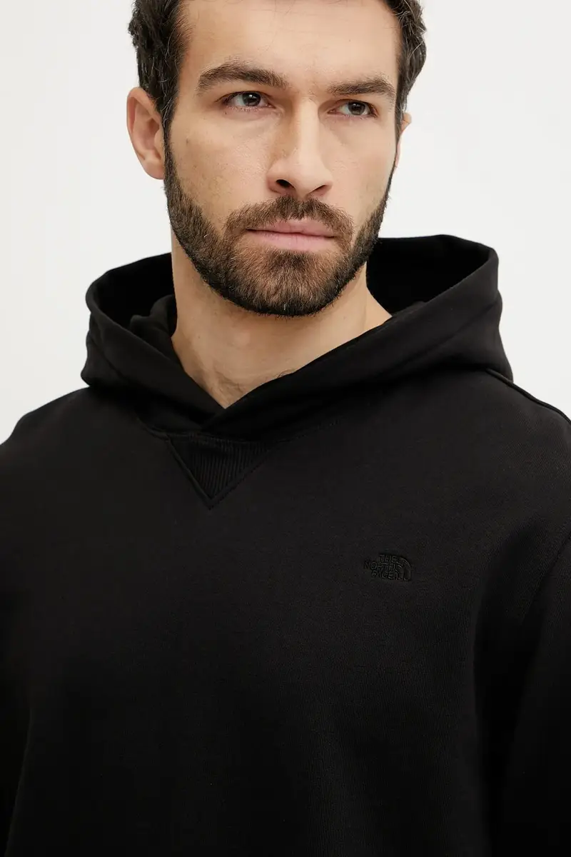 felpa in cotone Dome Relaxed uomo colore nero con cappuccio NF0A8C43JK31 miniatura 4