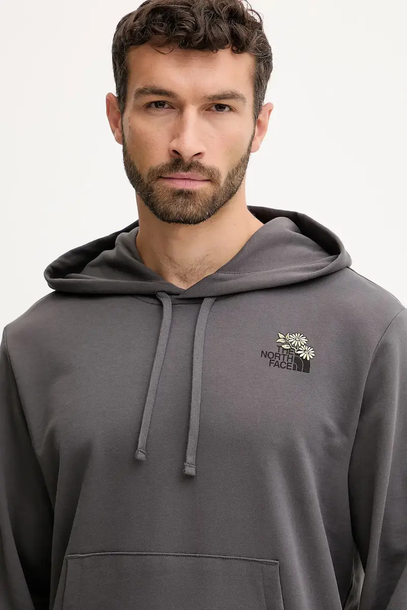 felpa in cotone Flowe Dome uomo colore grigio con cappuccio NF0A8EGZRHI1 miniatura 4